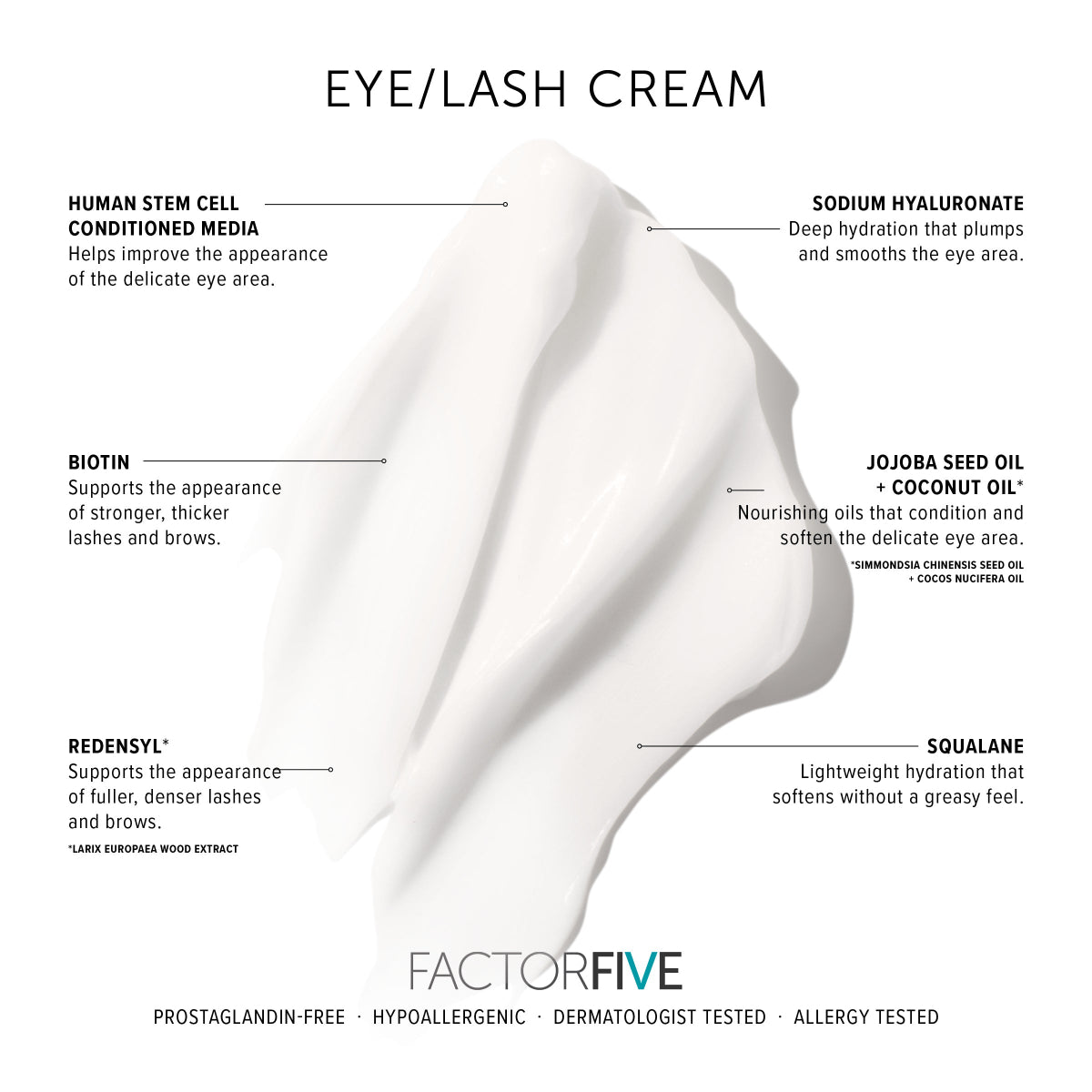 FACTORFIVE Eye/Lash Cream – Lift, Lengthen & Revive – FACTORFIVE