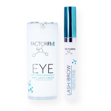 FACTORFIVE Skincare Eye Essential Collection with Eye/Lash Cream & Lash/Brow Growth Serum
