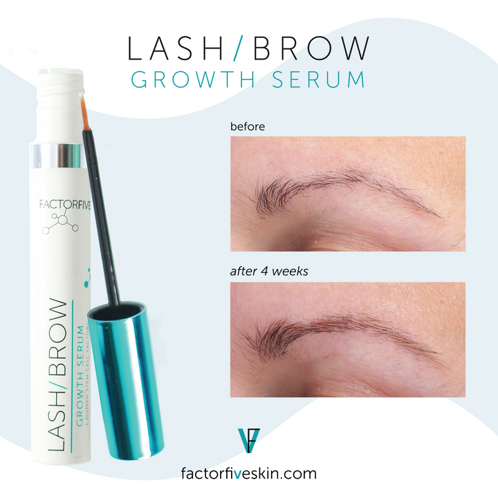 FACTORFIVE Lash/Brow Growth Serum brow growth results